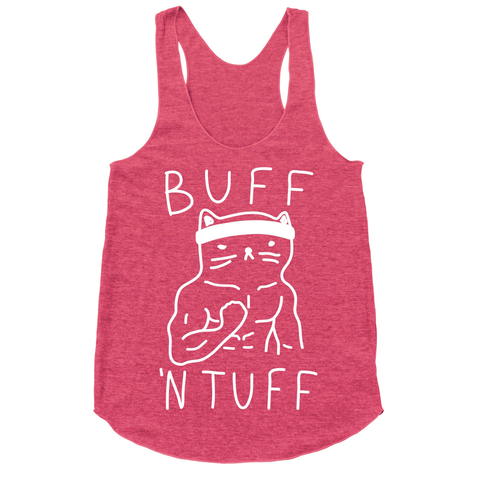 Buff 'N Tuff Cat Racerback Tank