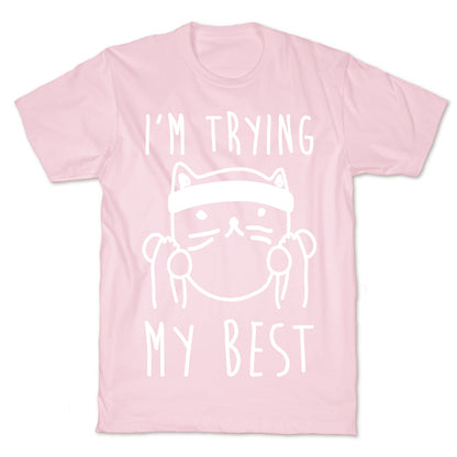 I'm Trying My Best Gym Cat T-Shirt
