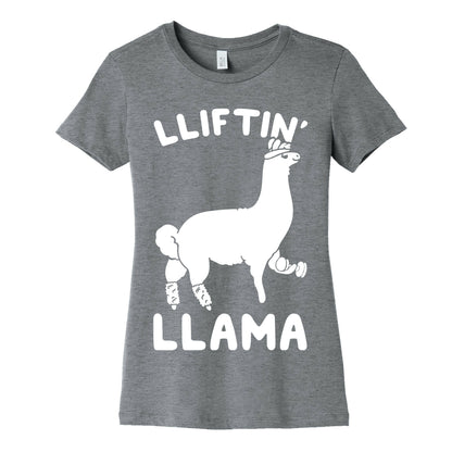 Lifting Llama Women's Cotton Tee