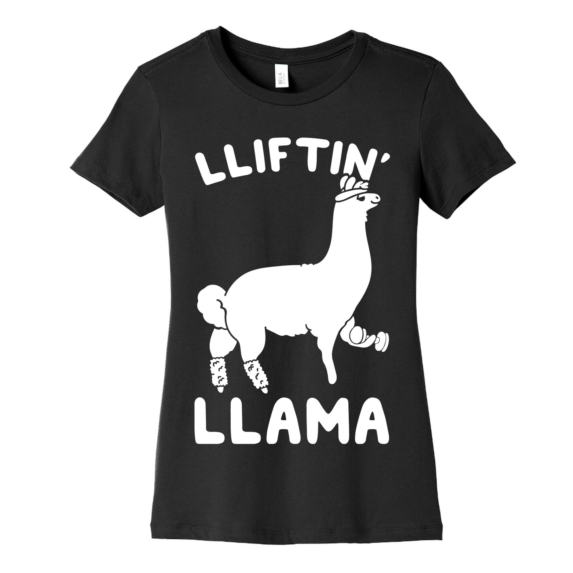 Lifting Llama Women's Cotton Tee