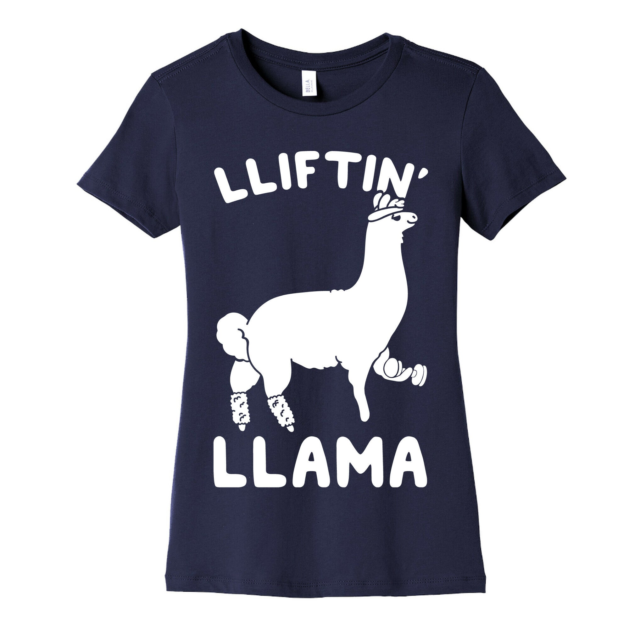 Lifting Llama Women's Cotton Tee