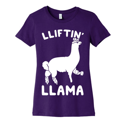 Lifting Llama Women's Cotton Tee