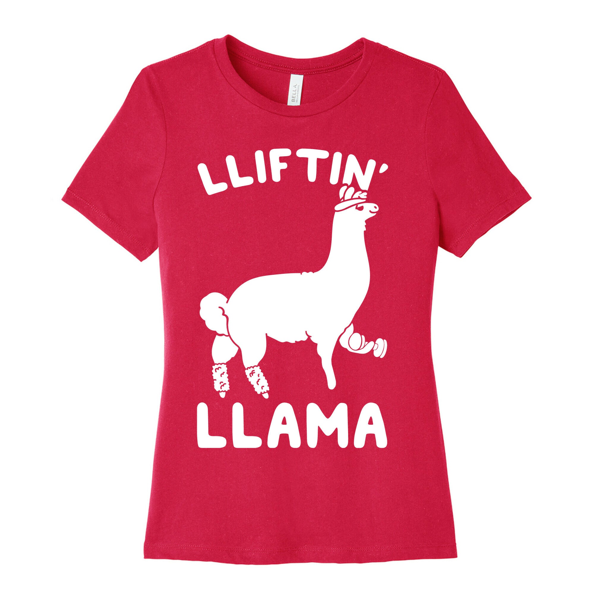 Lifting Llama Women's Cotton Tee