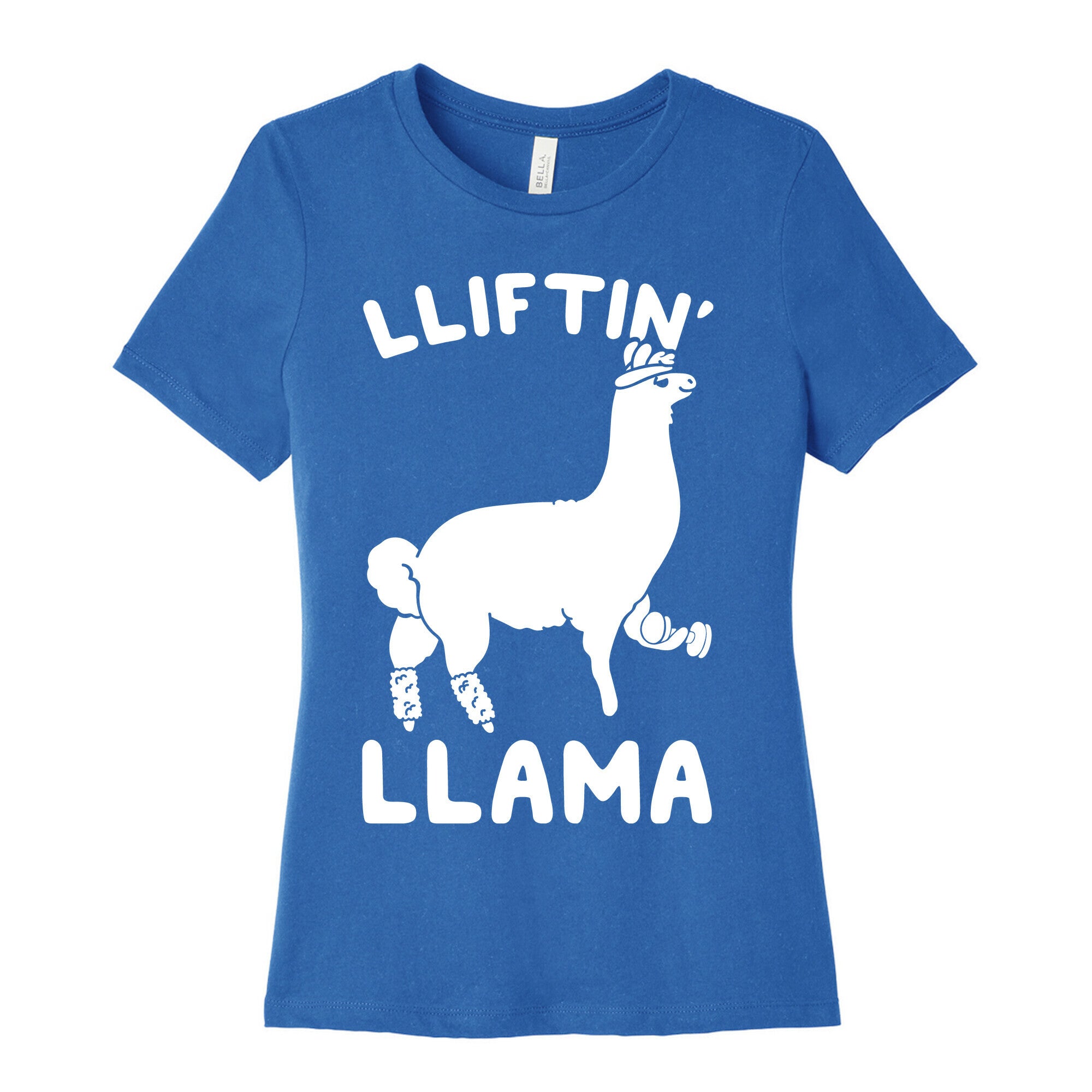 Lifting Llama Women's Cotton Tee