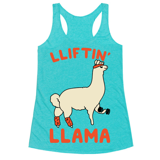 Lifting Llama Racerback Tank