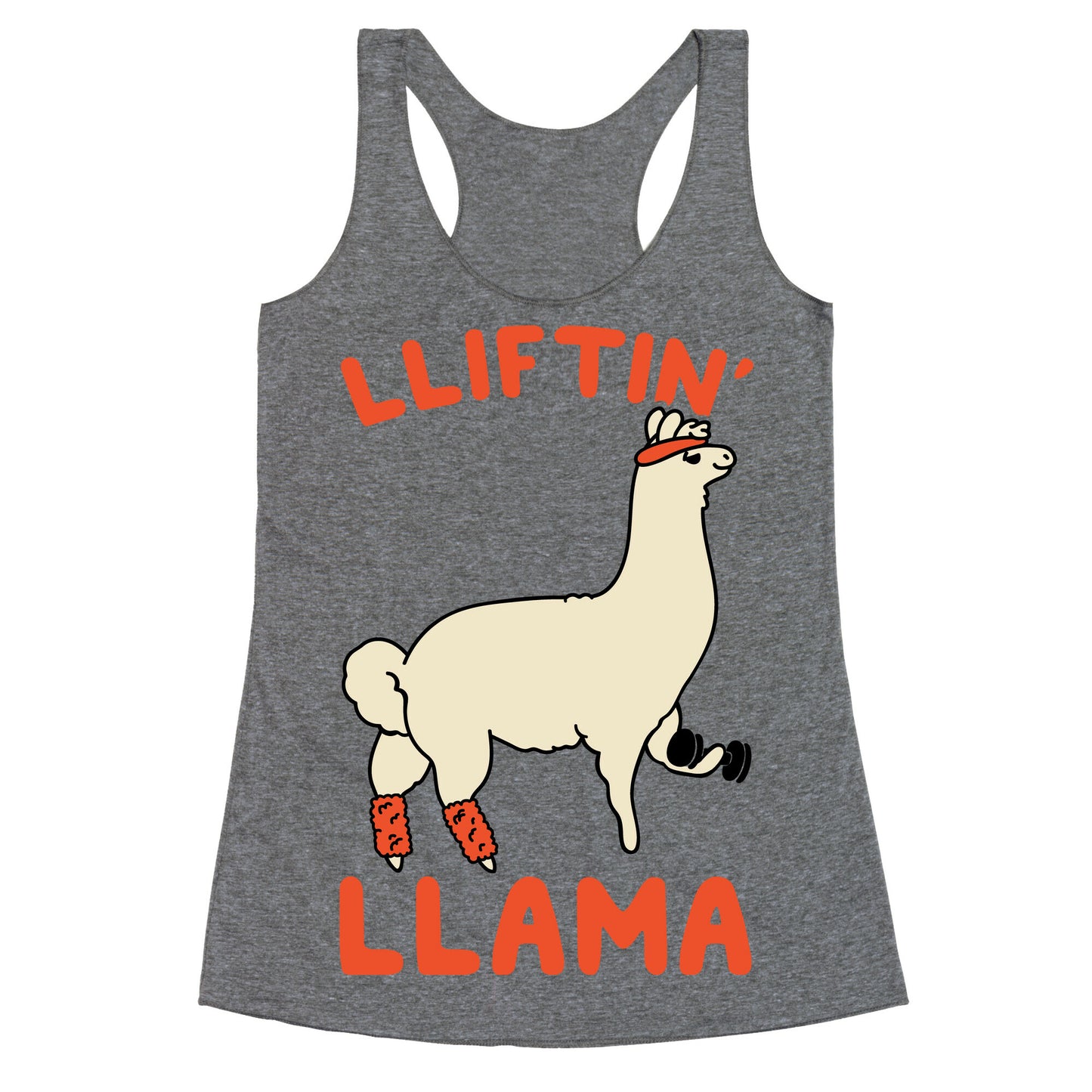 Lifting Llama Racerback Tank