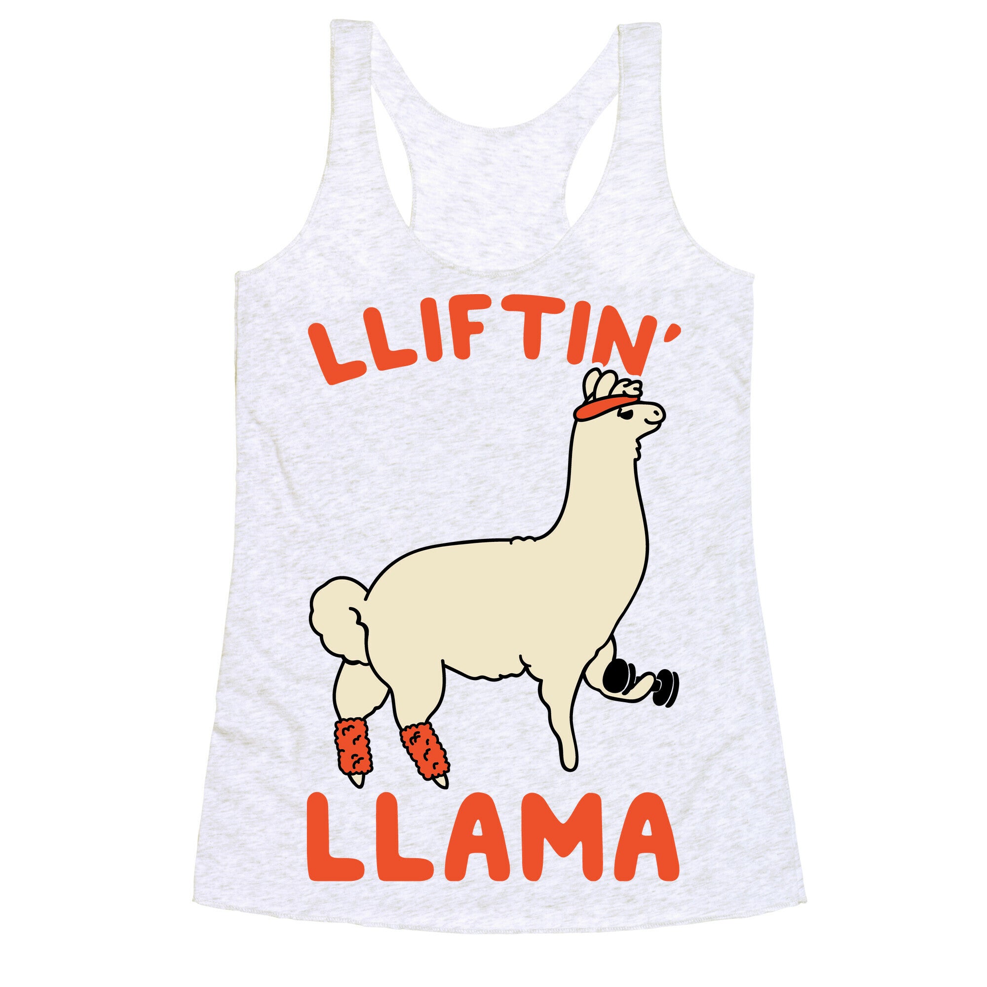 Lifting Llama Racerback Tank