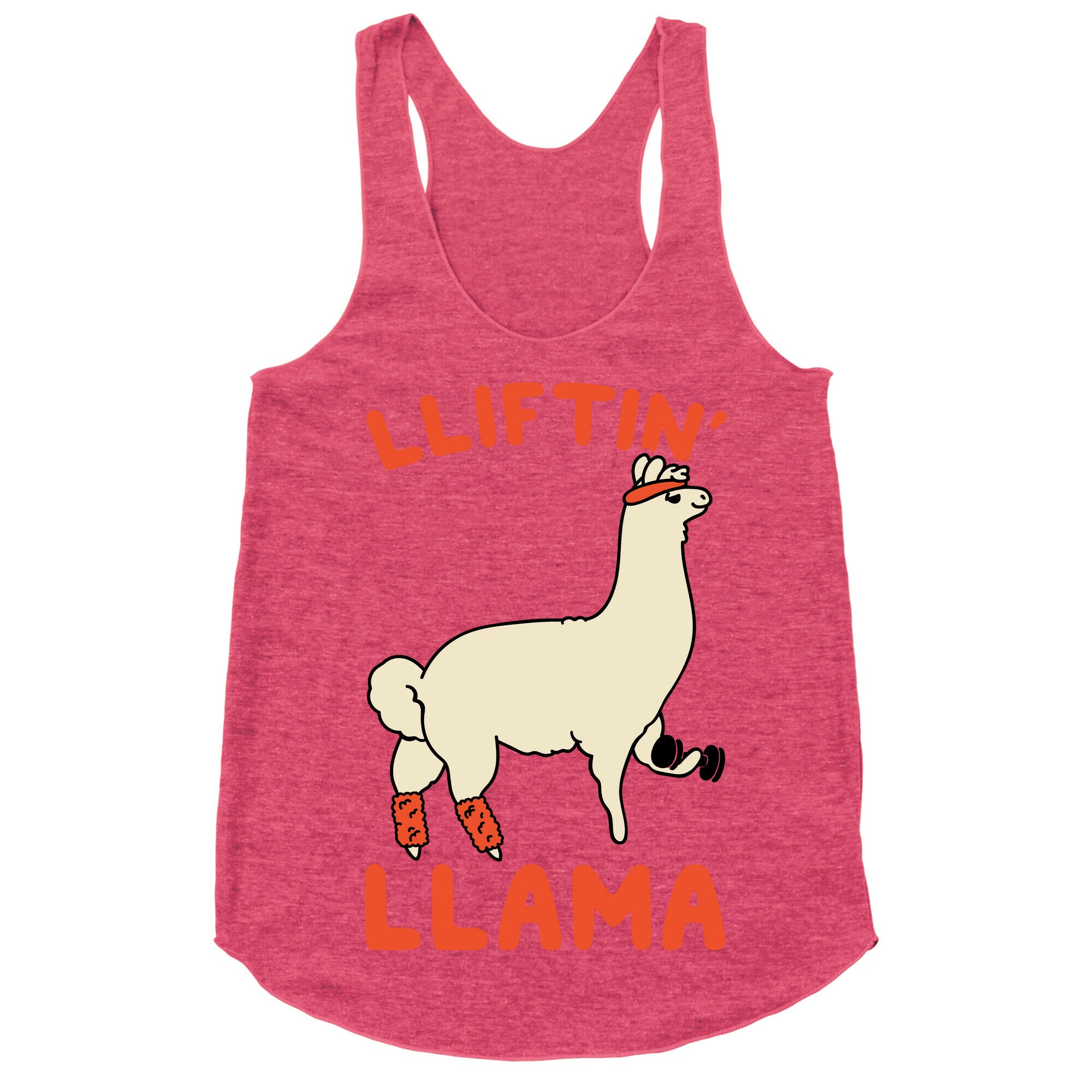 Lifting Llama Racerback Tank