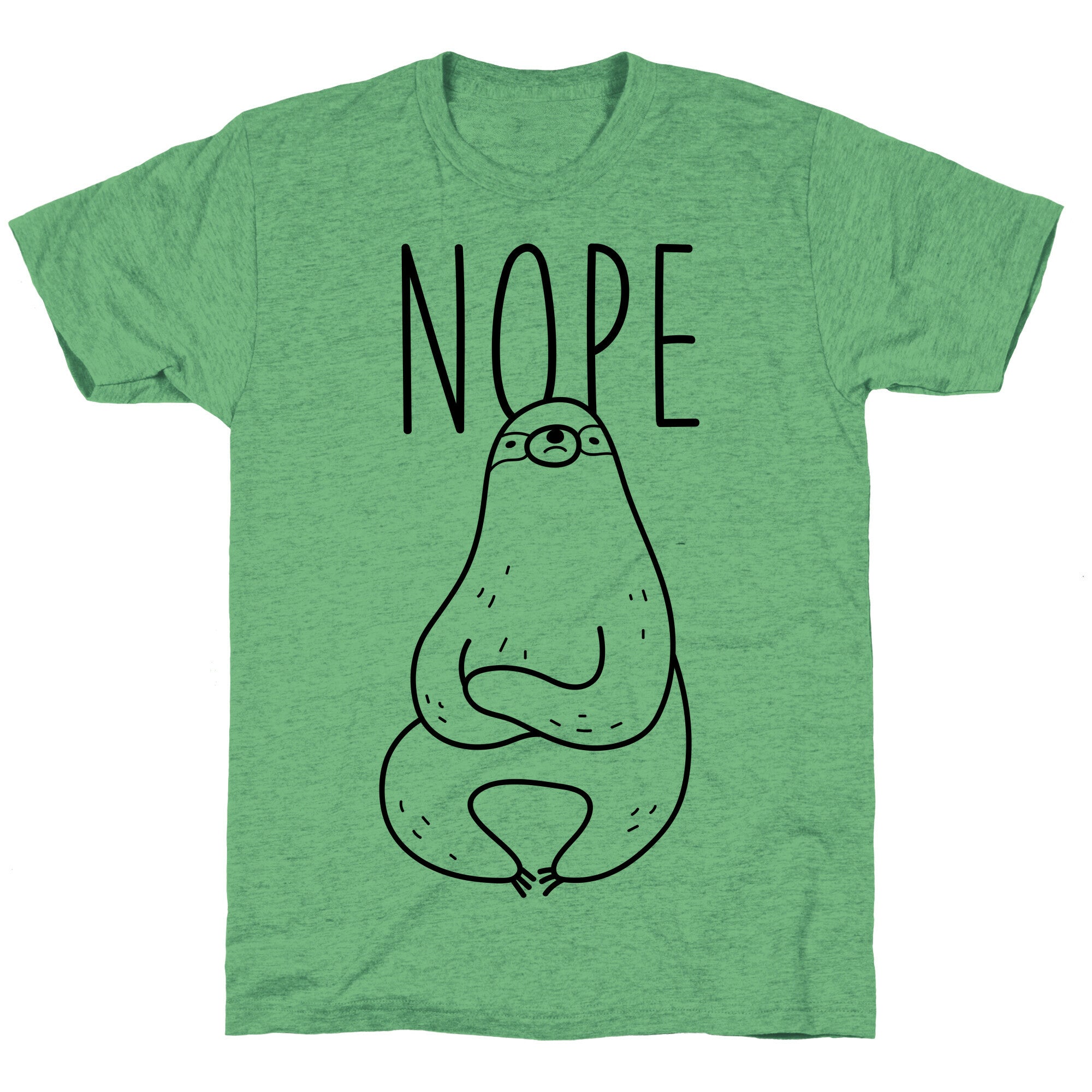 Nope Sloth  Unisex Triblend Tee