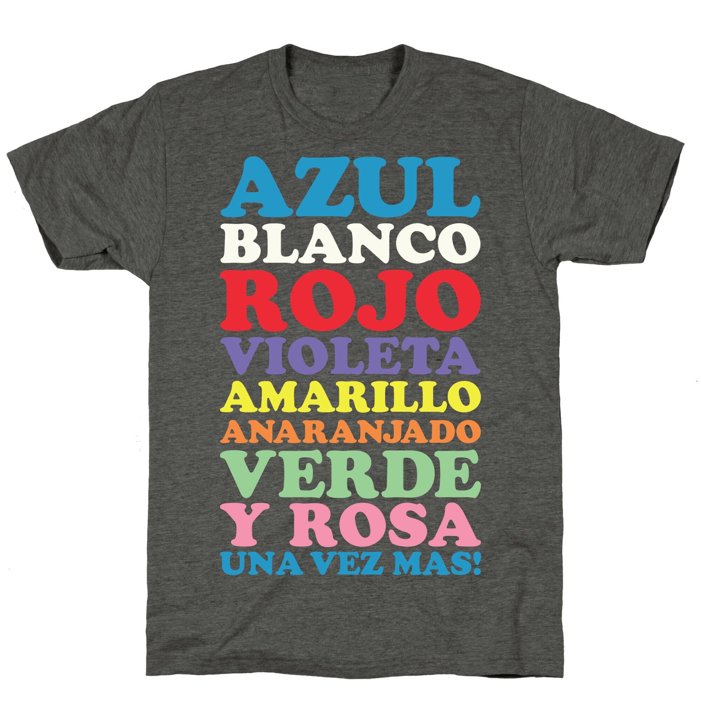 Spanish Color Song Unisex Triblend Tee