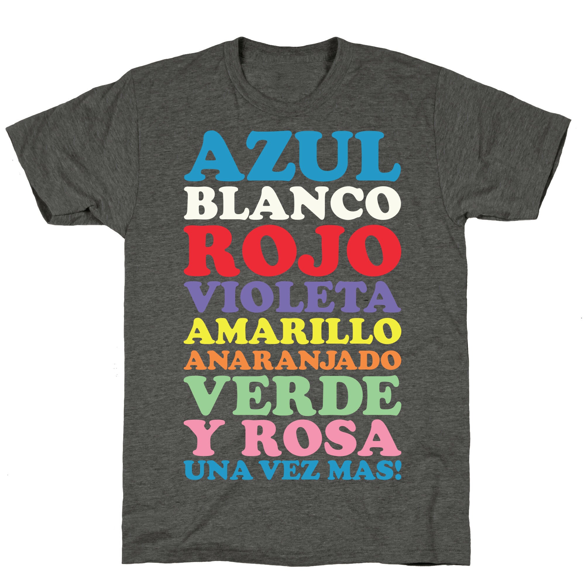 Spanish Color Song Unisex Triblend Tee
