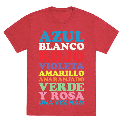 Spanish Color Song Unisex Triblend Tee