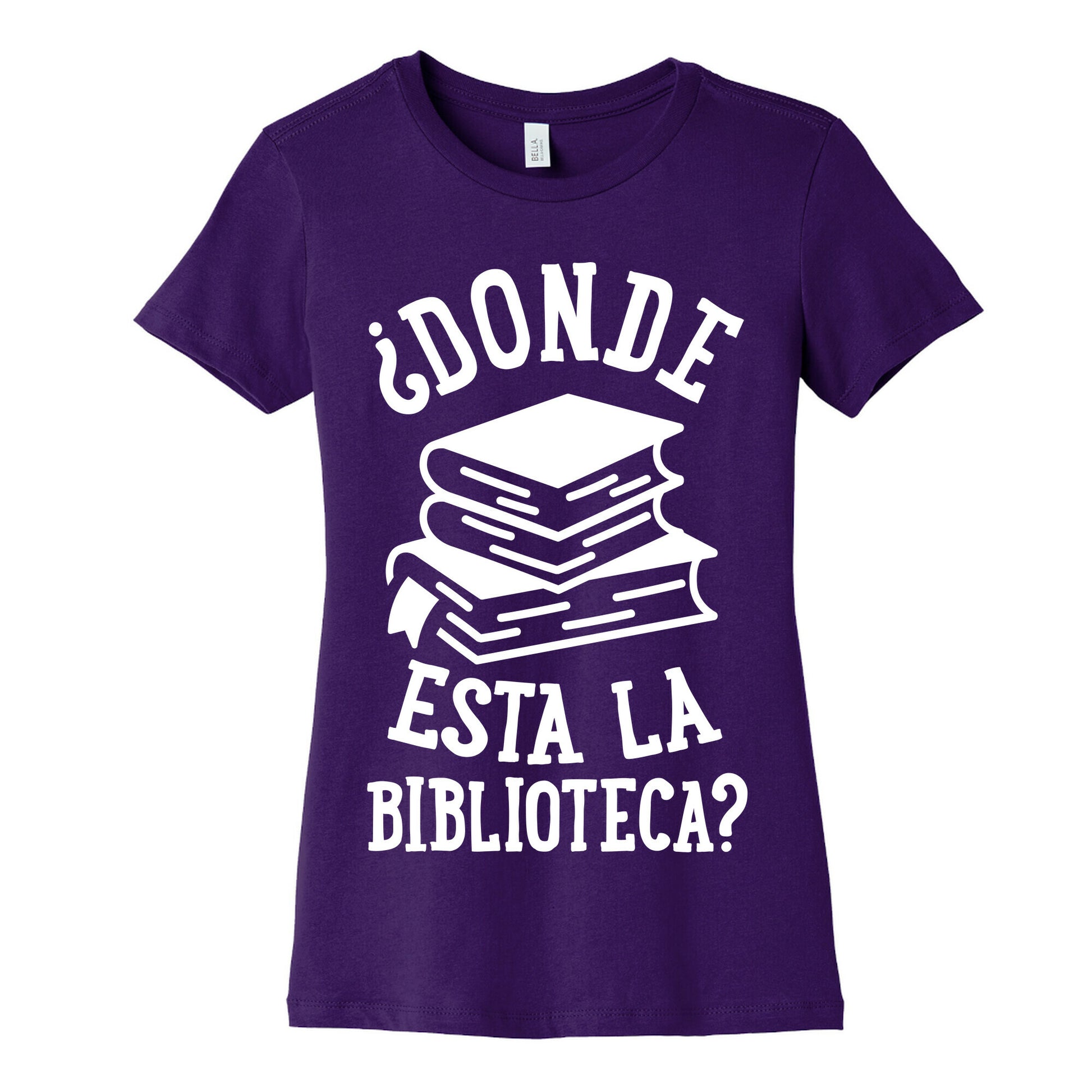 Donde Esta La Biblioteca Women's Cotton Tee