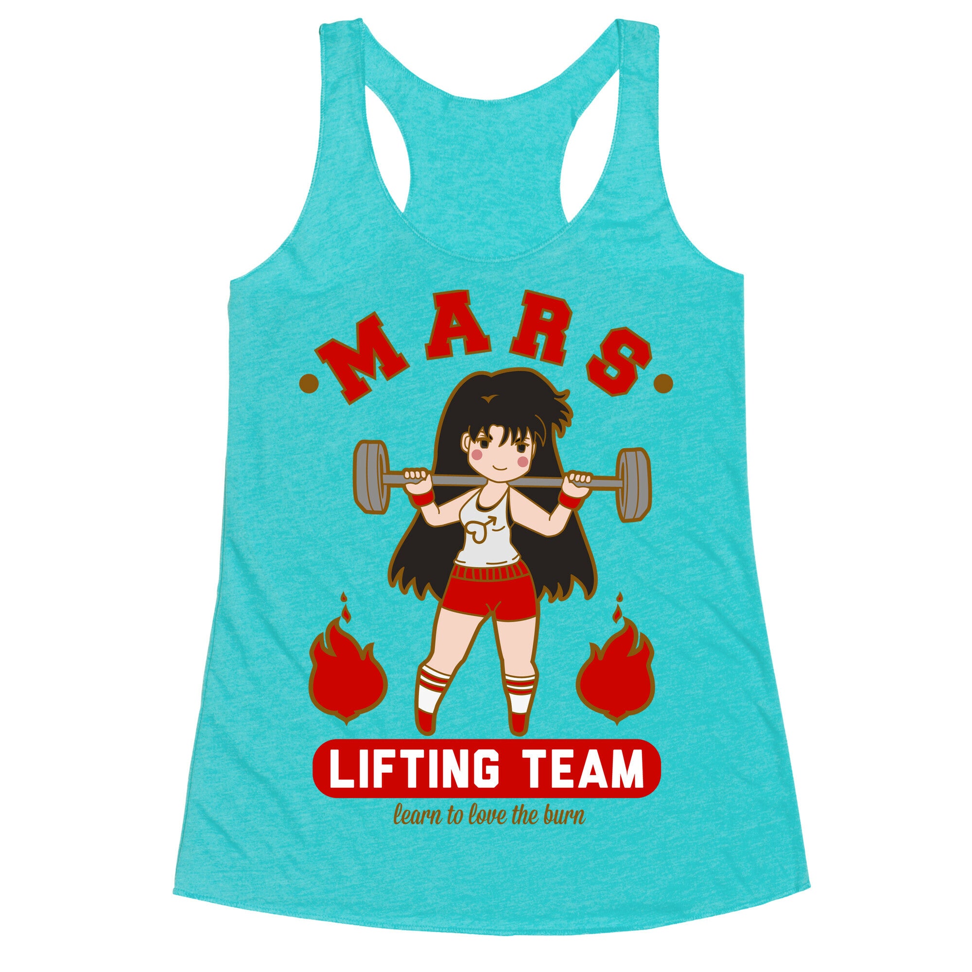 Mars Lifting Team Parody Racerback Tank
