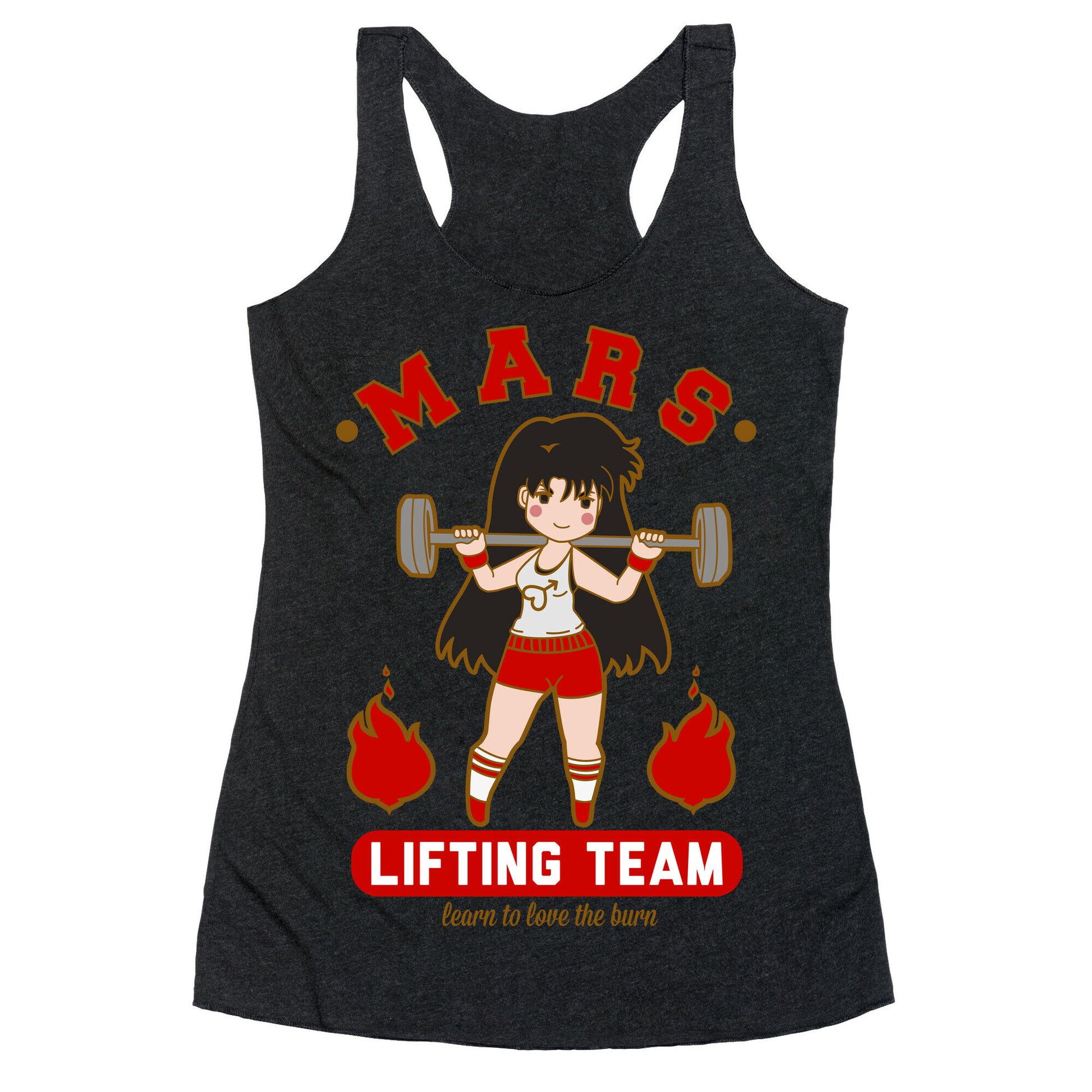 Mars Lifting Team Parody Racerback Tank