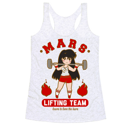 Mars Lifting Team Parody Racerback Tank