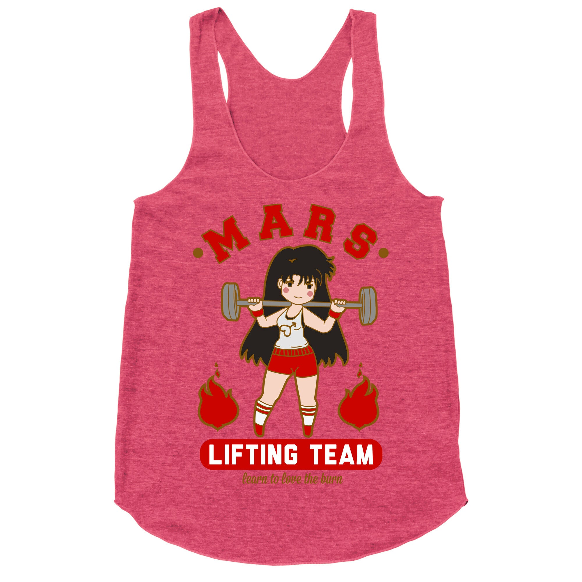Mars Lifting Team Parody Racerback Tank