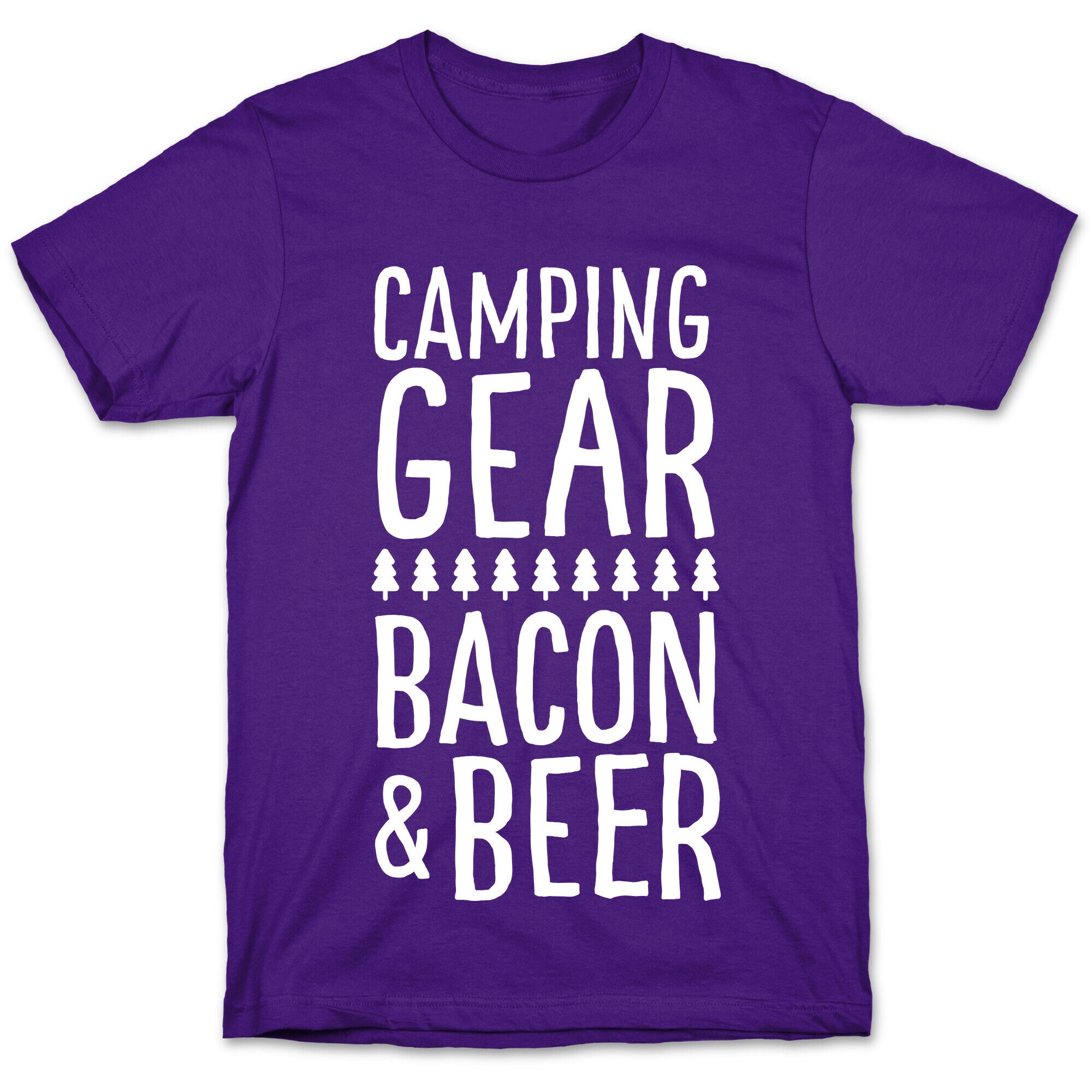 Camping Gear, Bacon, & Beer T-Shirt