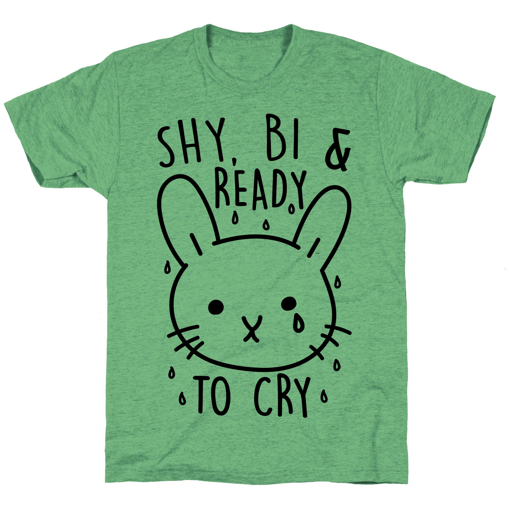 Shy Bi and Ready to Cry Unisex Triblend Tee
