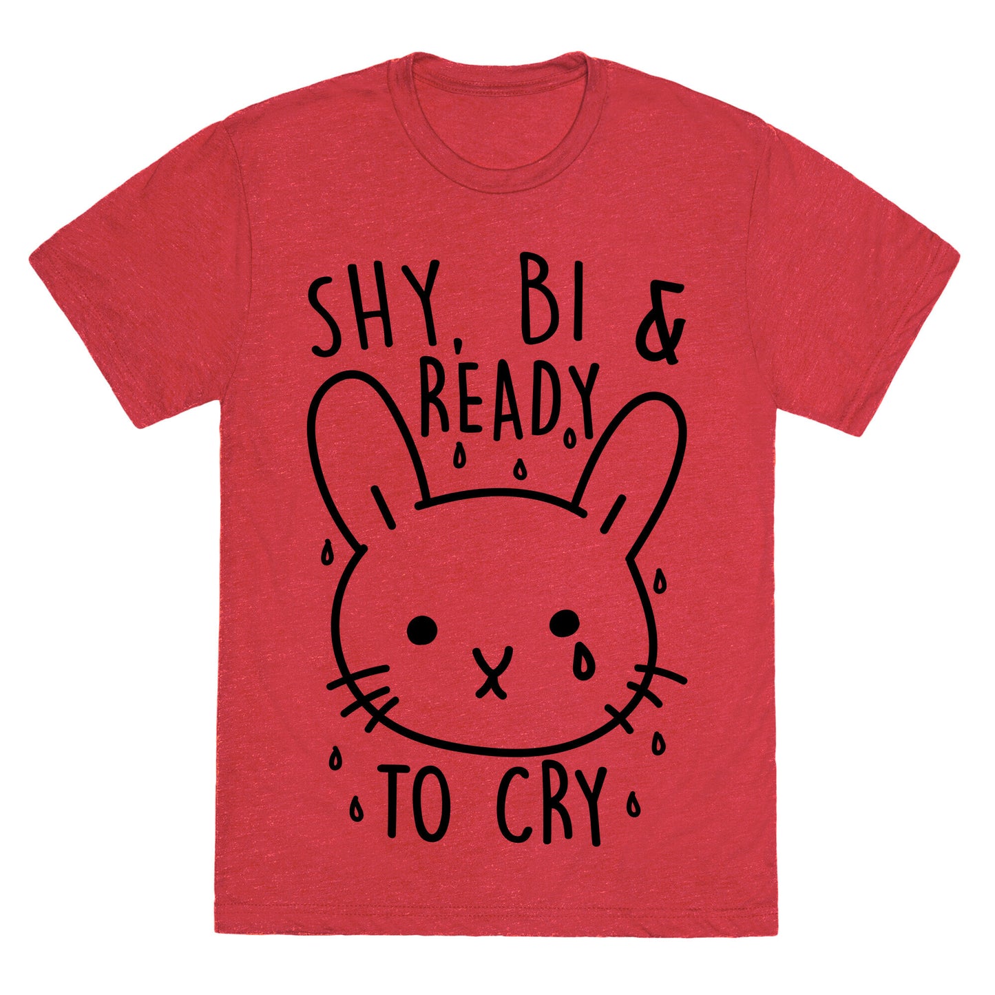 Shy Bi and Ready to Cry Unisex Triblend Tee