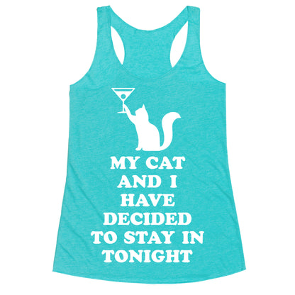 My Cat And I Racerback Tank