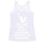 My Cat And I Racerback Tank