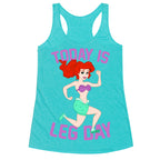 Today Is Leg Day Racerback Tank