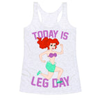Today Is Leg Day Racerback Tank