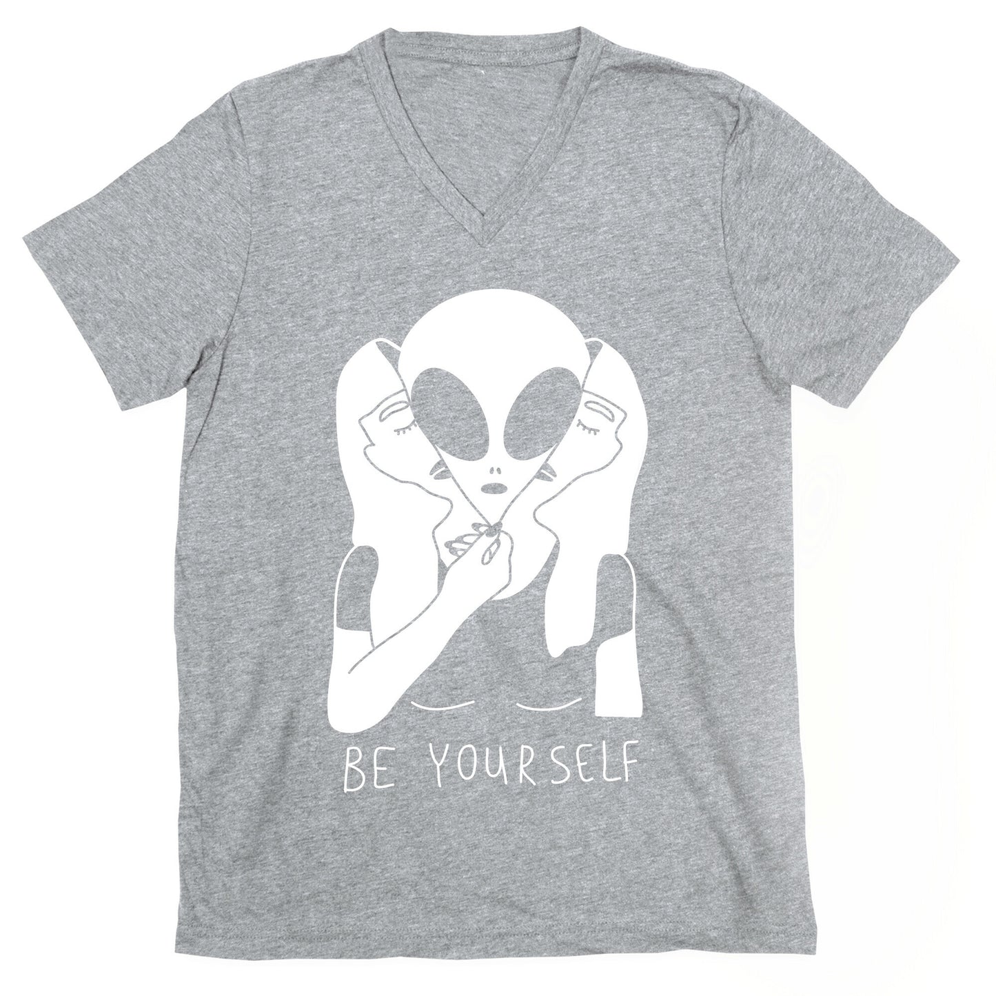 Be Yourself Alien V-Neck