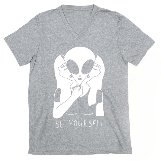 Be Yourself Alien V-Neck
