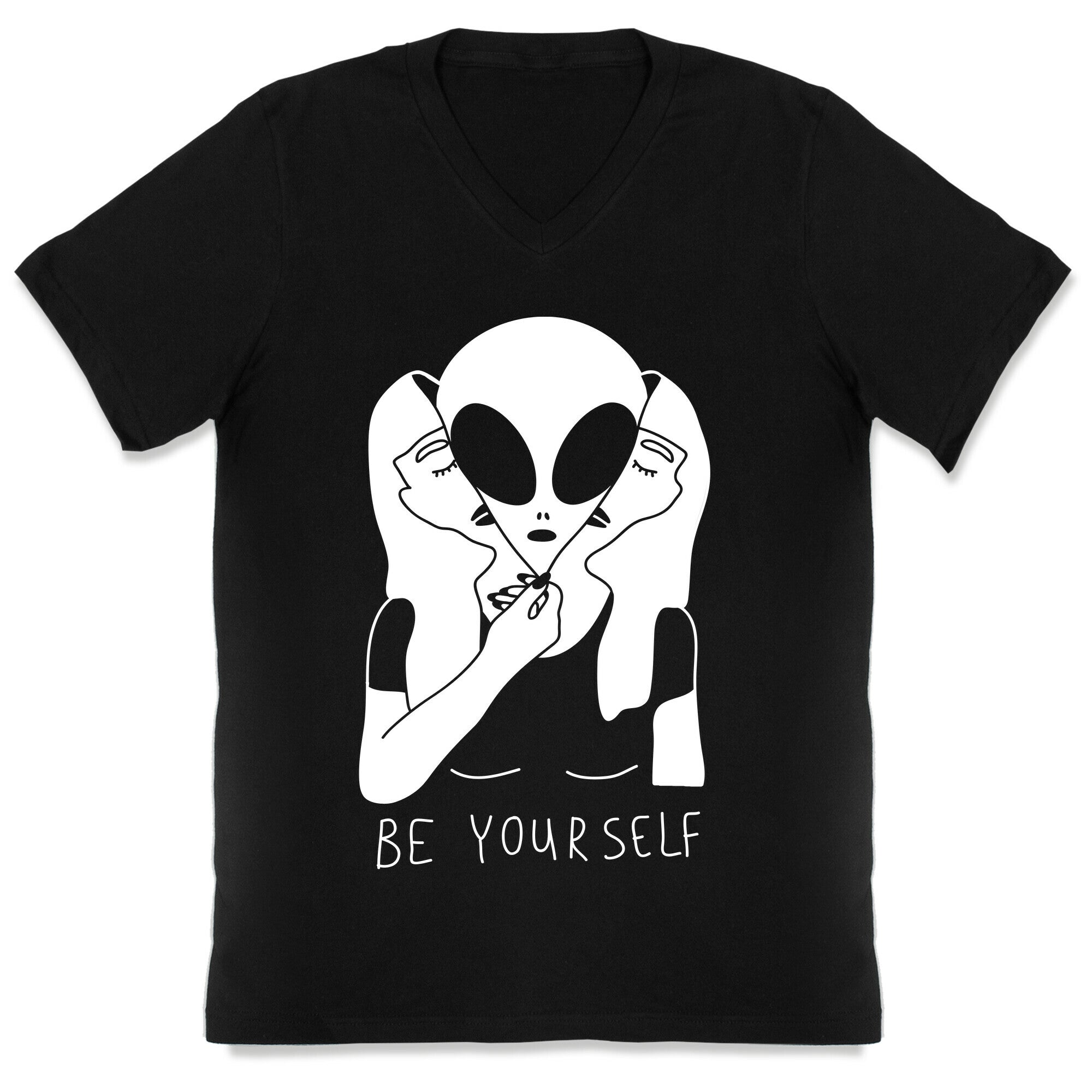 Be Yourself Alien V-Neck