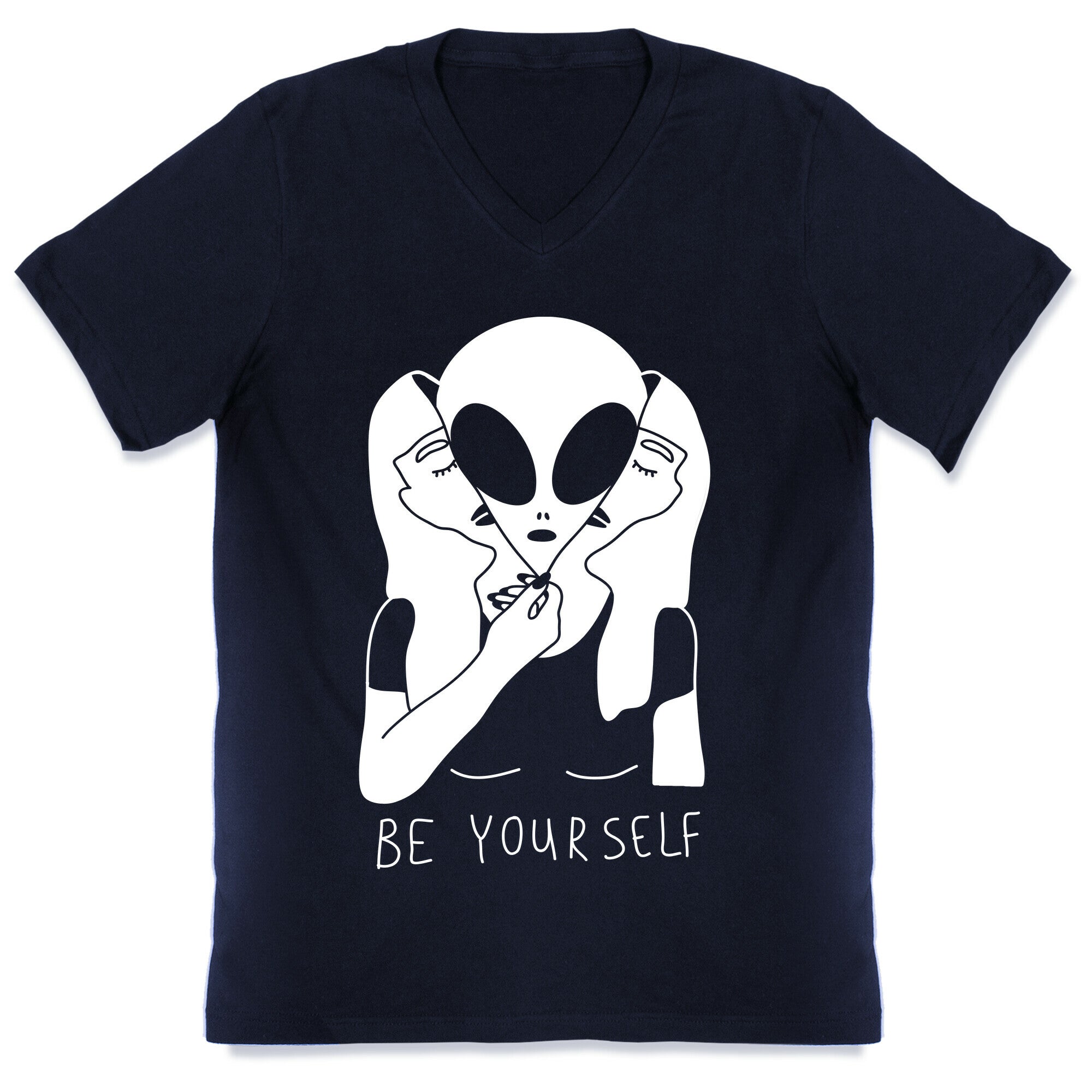 Be Yourself Alien V-Neck