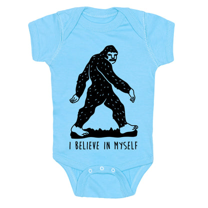 I Believe In Myself Bigfoot Baby One Piece