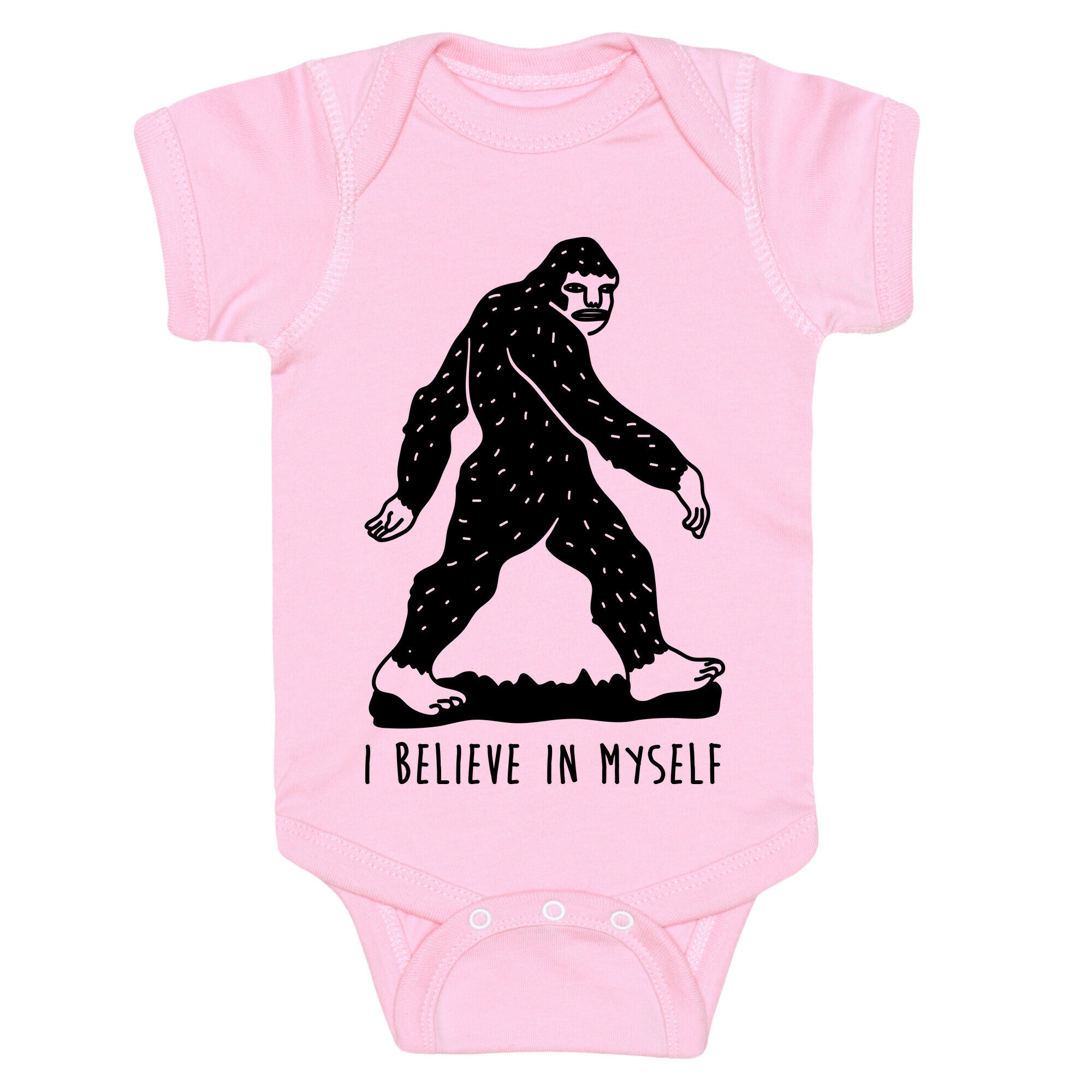 I Believe In Myself Bigfoot Baby One Piece