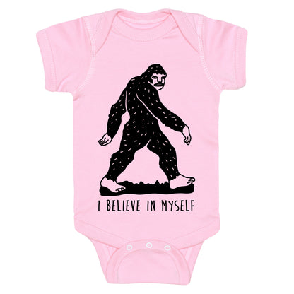 I Believe In Myself Bigfoot Baby One Piece