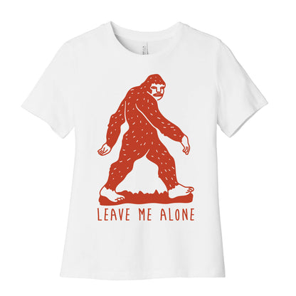 Leave Me Alone Bigfoot Women's Cotton Tee