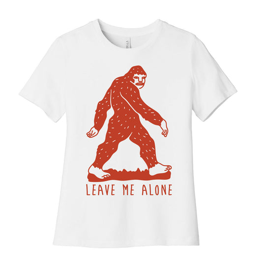 Leave Me Alone Bigfoot Women's Cotton Tee