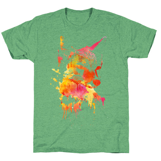 Watercolor Fox Unisex Triblend Tee