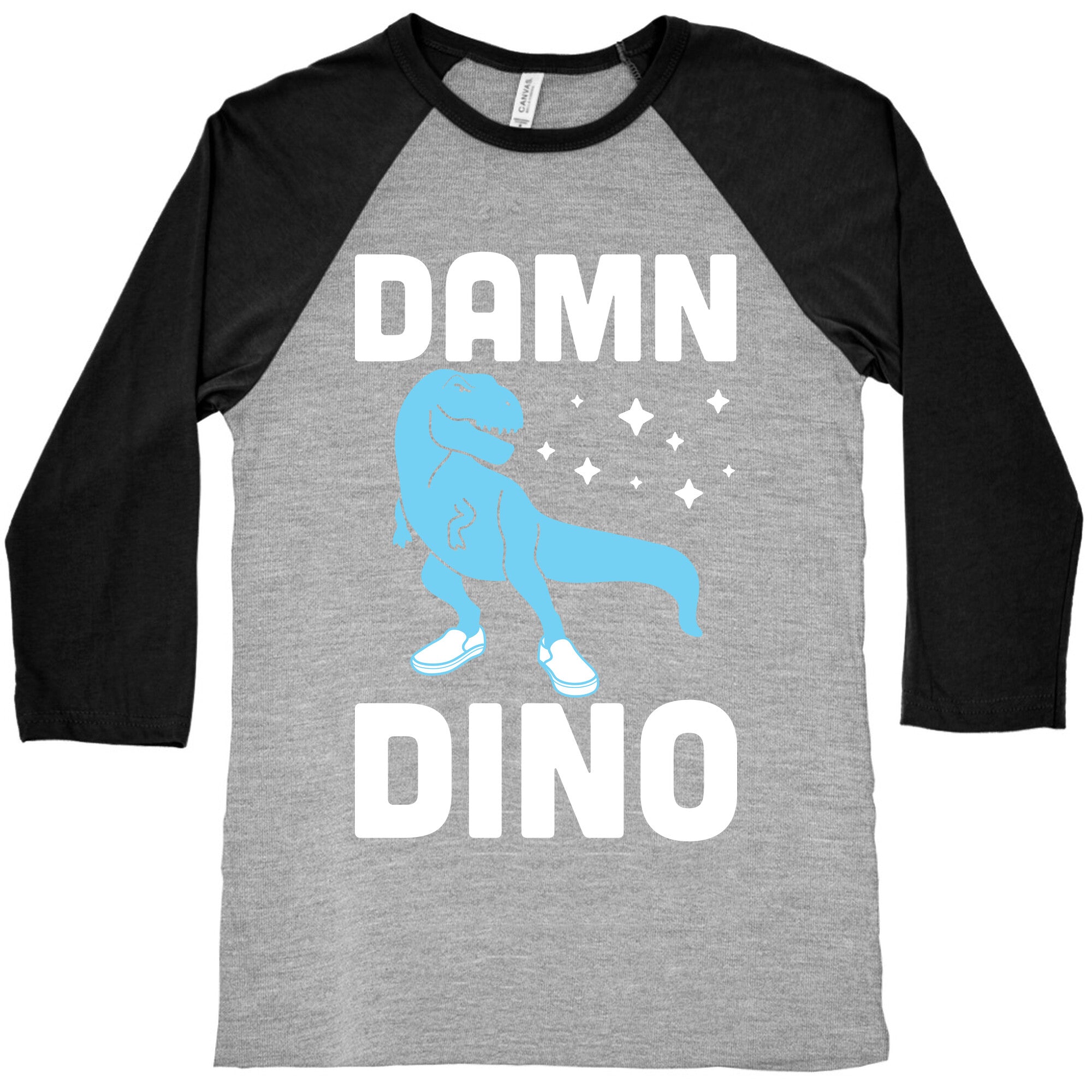 Damn Dino Baseball Tee