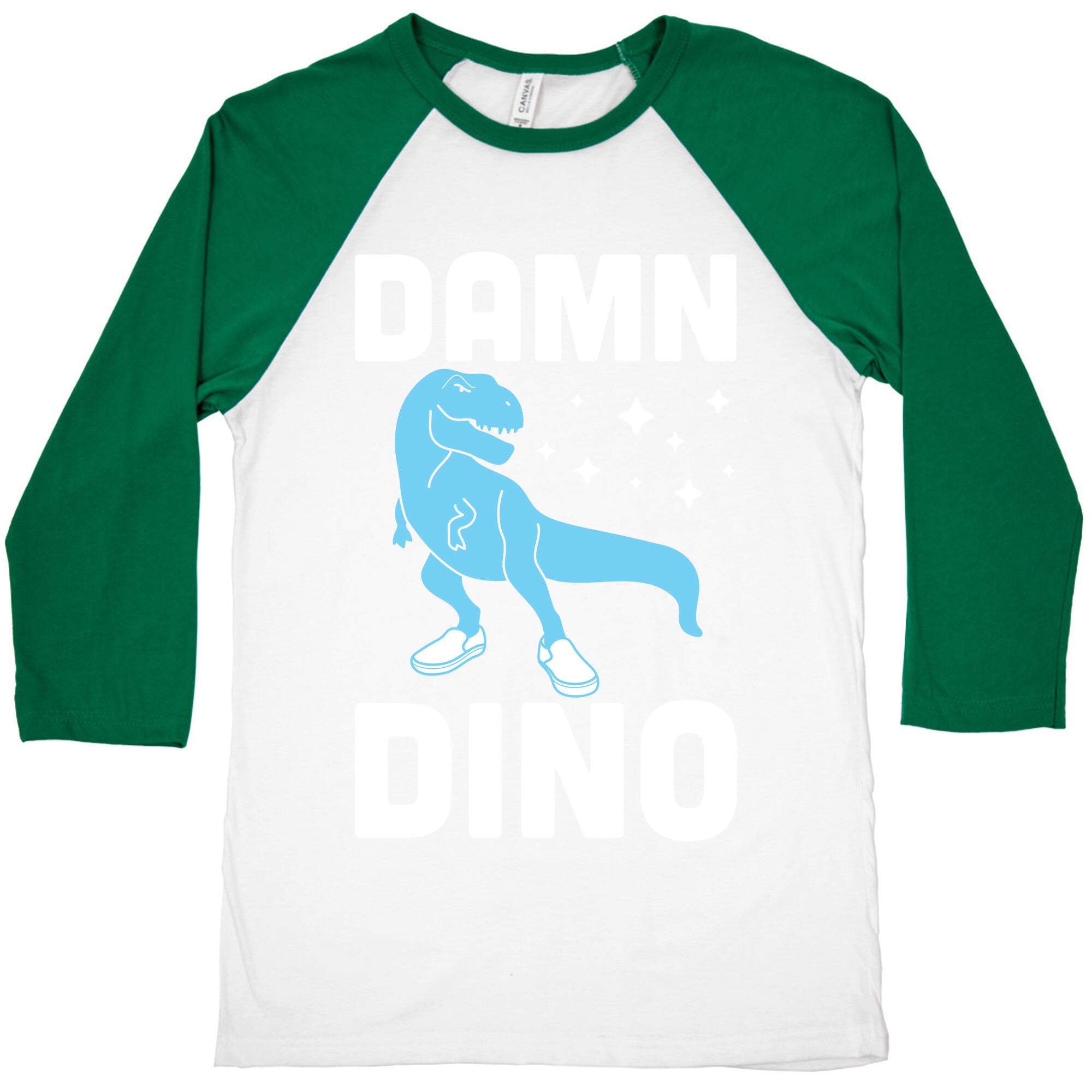 Damn Dino Baseball Tee
