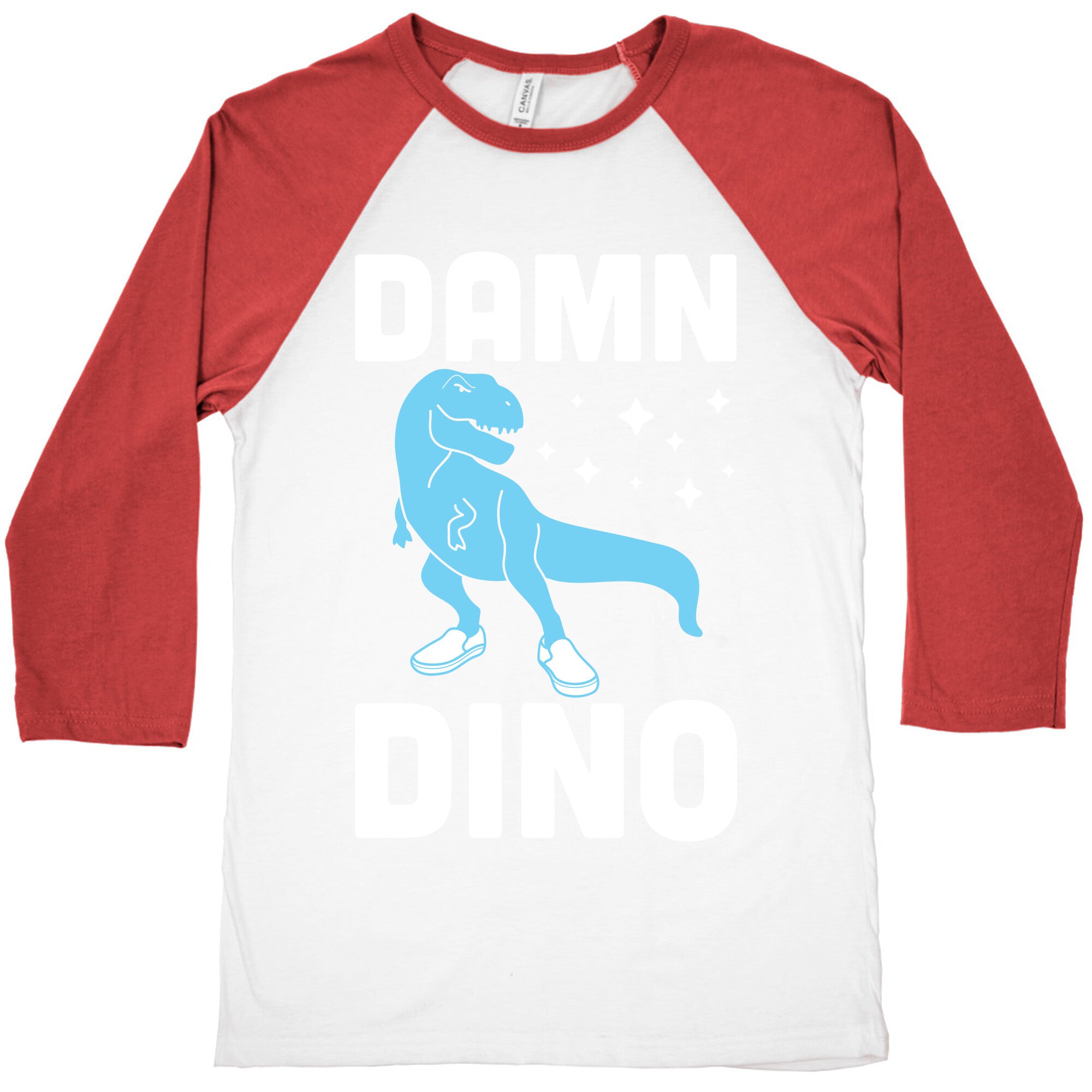 Damn Dino Baseball Tee