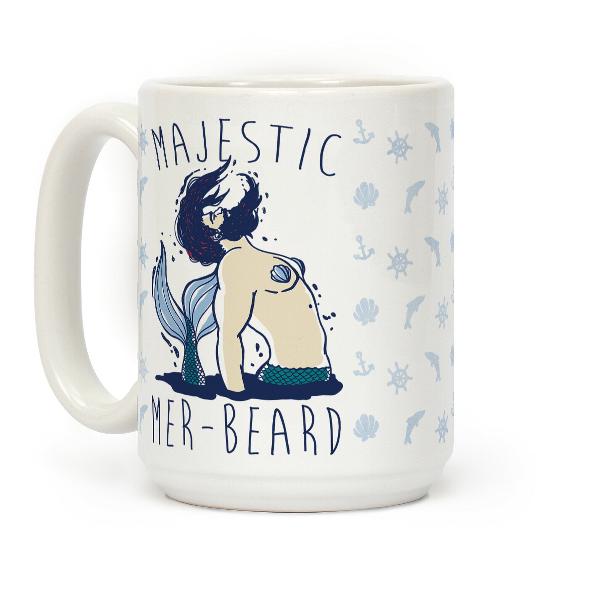 Majestic Mer-Beard Coffee Mug