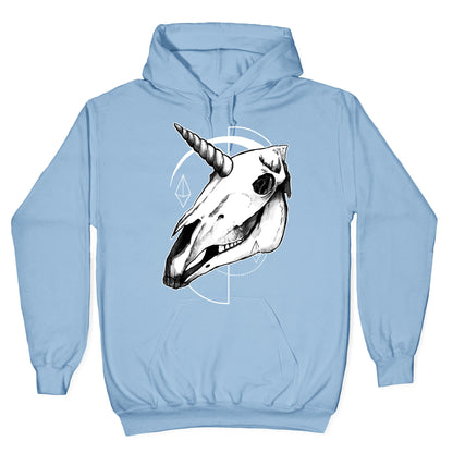 Geometric Occult Unicorn Skull Hoodie