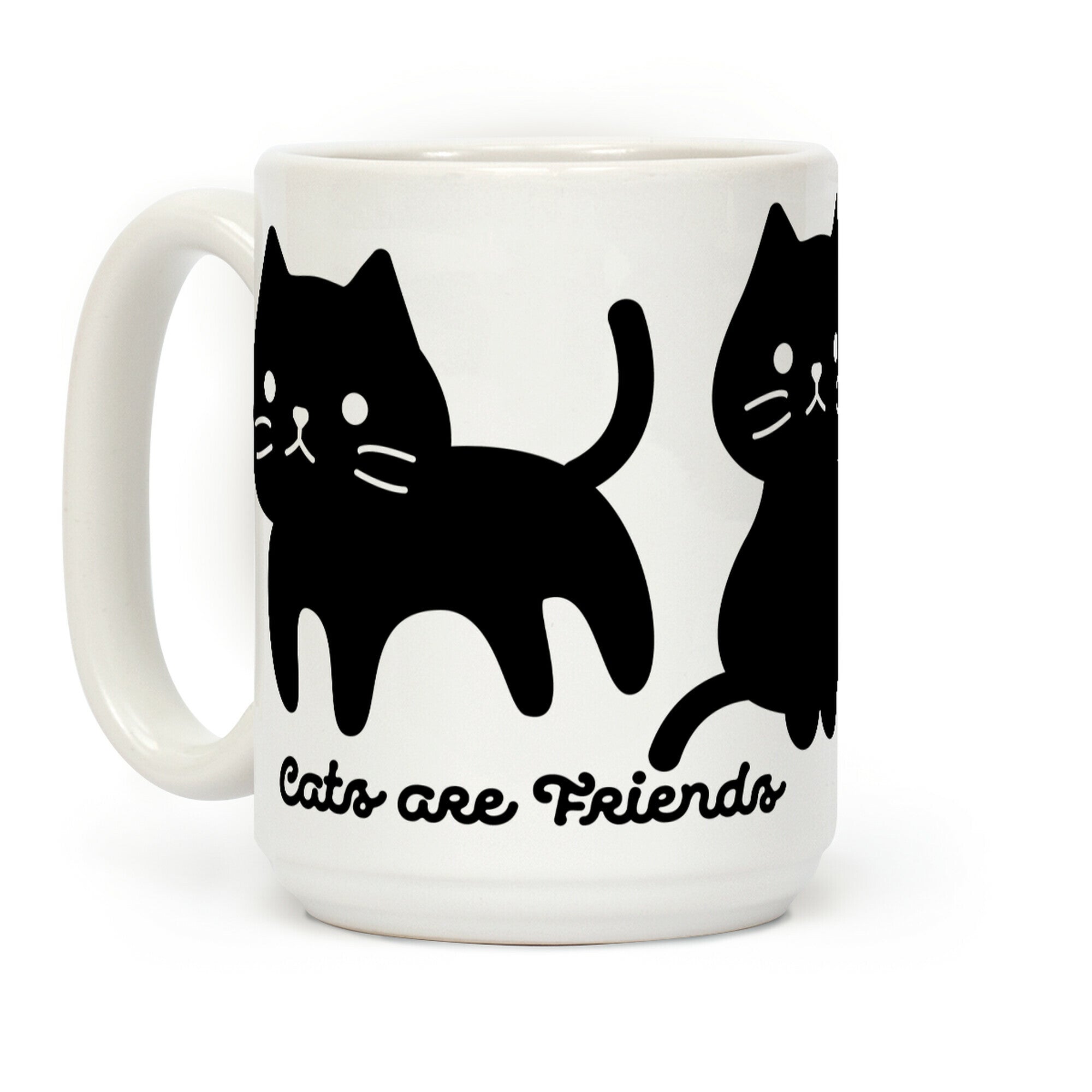 Cats Are Friends Coffee Mug