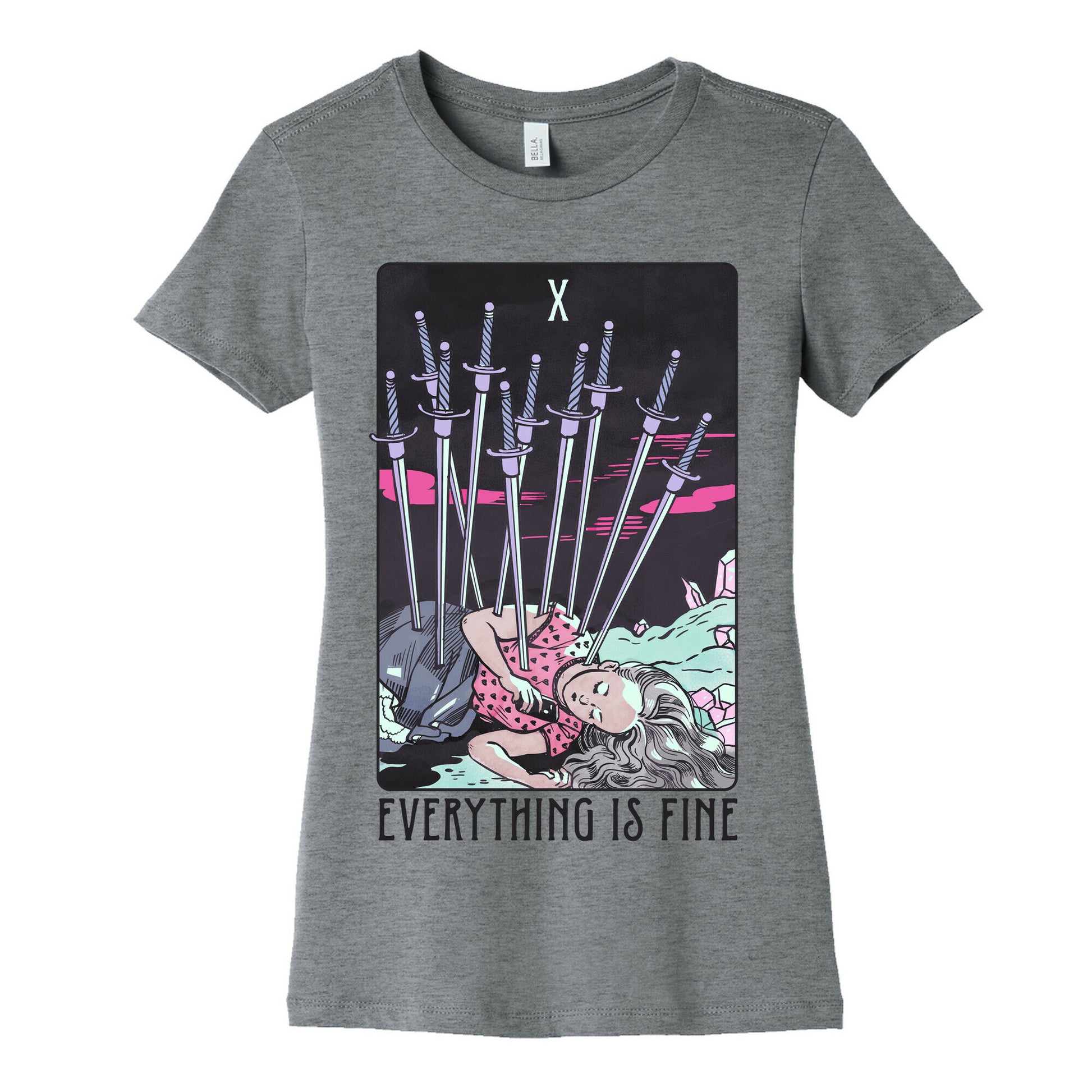 Ten Of Swords (Everything Is Fine) Women's Cotton Tee