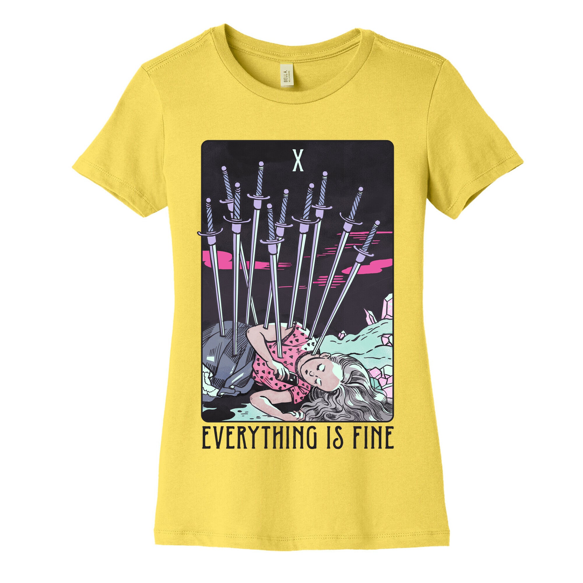 Ten Of Swords (Everything Is Fine) Women's Cotton Tee