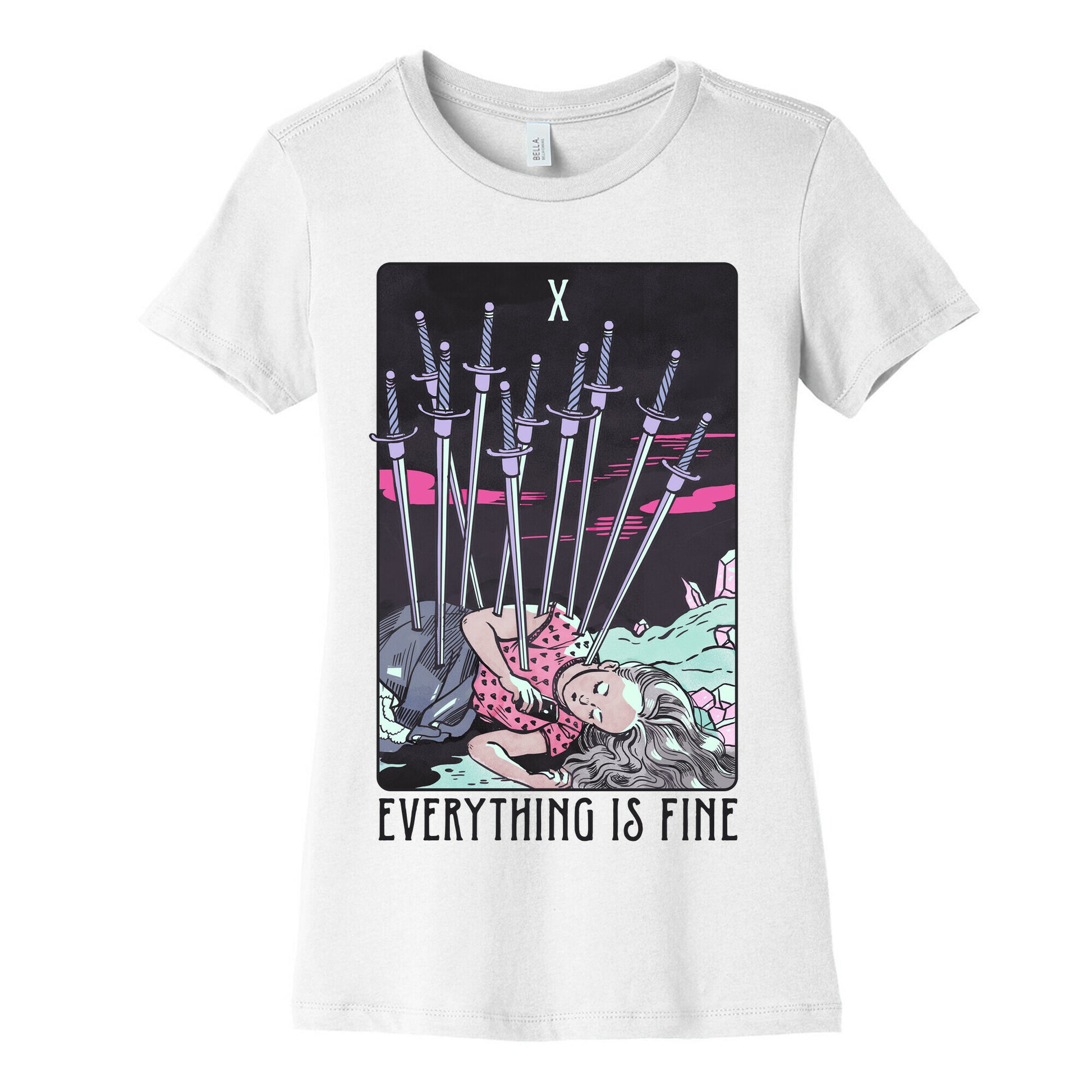 Ten Of Swords (Everything Is Fine) Women's Cotton Tee