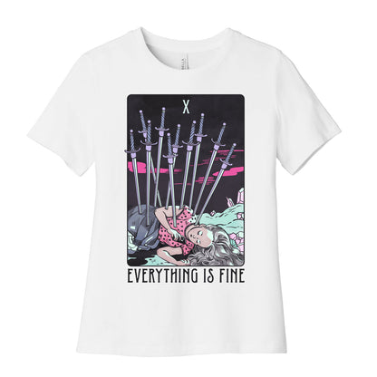 Ten Of Swords (Everything Is Fine) Women's Cotton Tee