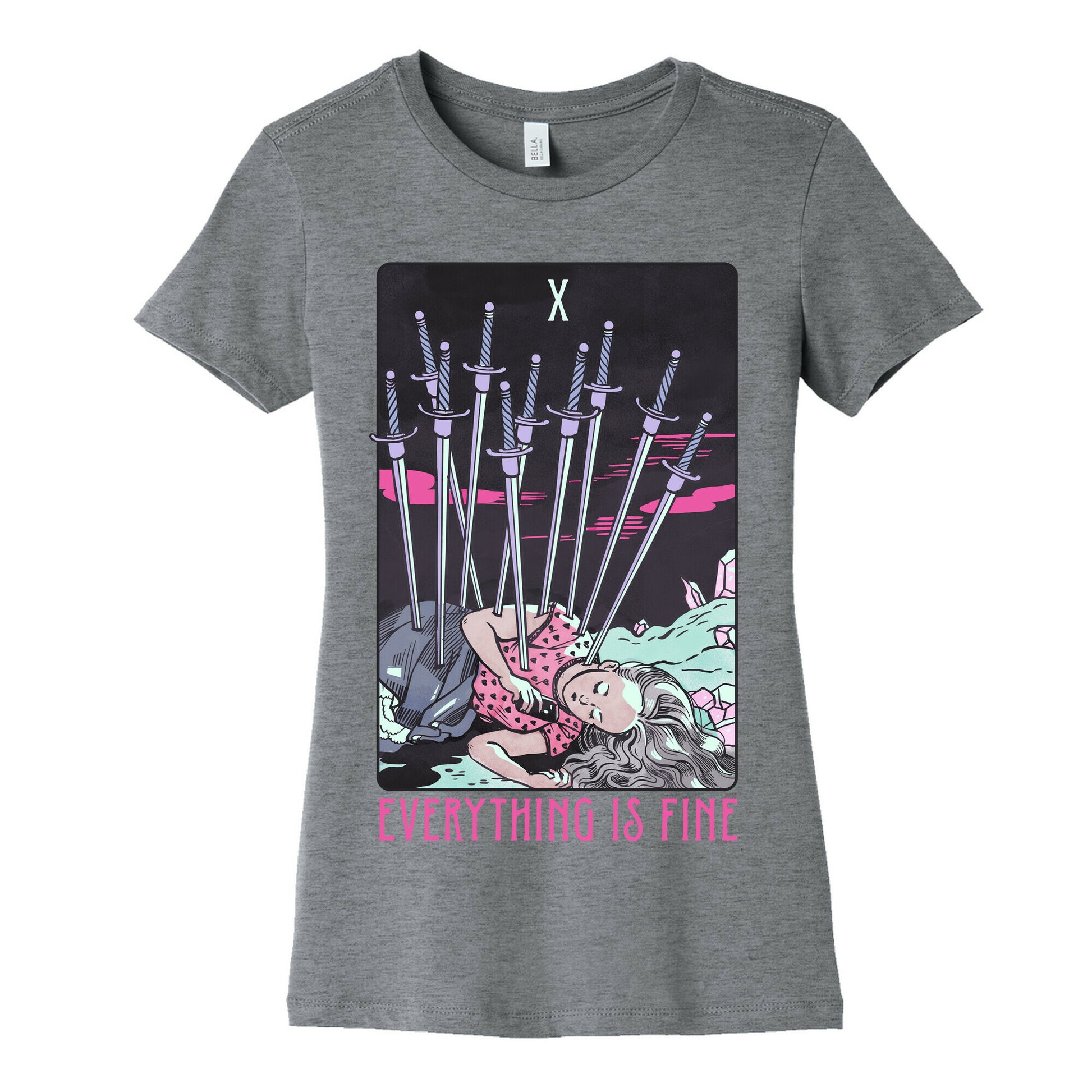 Ten Of Swords (Everything Is Fine) Women's Cotton Tee