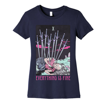 Ten Of Swords (Everything Is Fine) Women's Cotton Tee